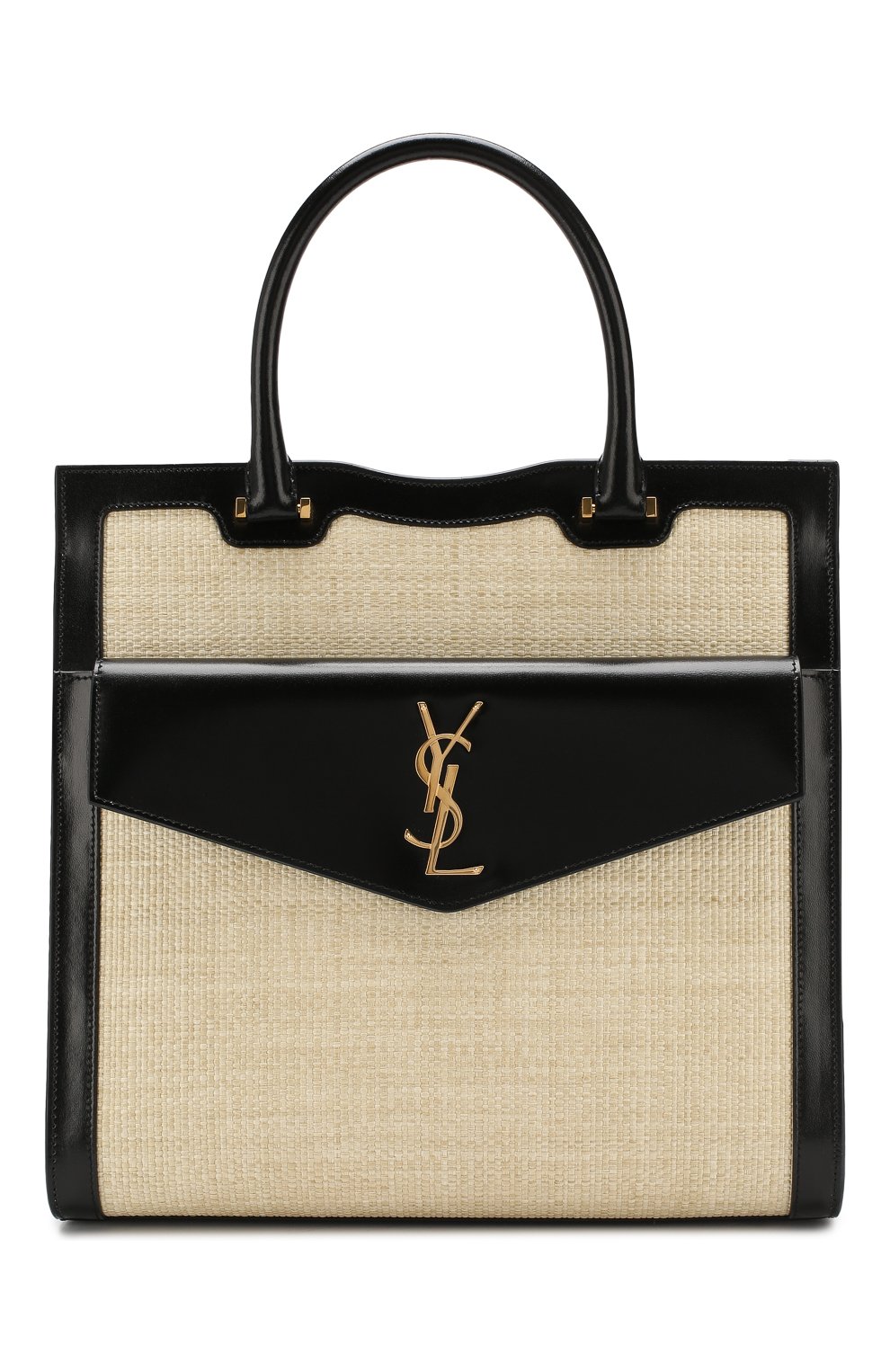 Сумка Uptown medium Saint Laurent кремовая цвета | Фото №1
