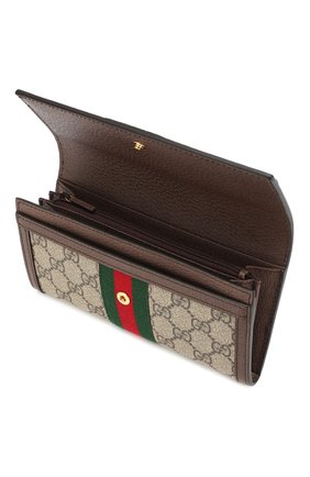 Портмоне Ophidia GG Gucci, бежевого цвета, арт. 523153/96IWG в ЦУМ | Фото №3 Портмоне Ophidia GG Gucci бежевого цвета | Фото №3