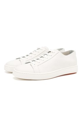 Мужские кожаные кеды SANTONI белого цвета по цене 34100 руб., арт. MBCN14387BARCMIAI48 | Фото 1 Мужские кожаные кеды SANTONI белого цвета, арт. MBCN14387BARCMIAI48 | Фото 1