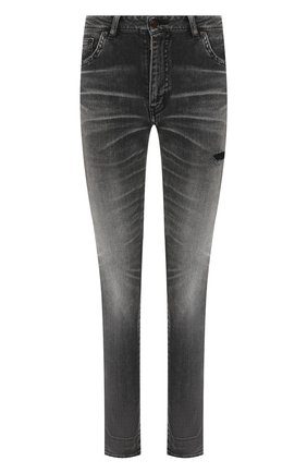 Женские джинсы с потертостями SAINT LAURENT черного цвета по цене 43350 руб., арт. 542046/YT869 | Фото 1 Женские джинсы с потертостями SAINT LAURENT черного цвета, арт. 542046/YT869 | Фото 1
