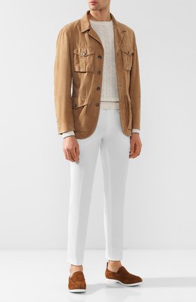 Мужские замшевые лоферы KITON светло-коричневого цвета по цене 88700 руб., арт. USSPLUMN00104 | Фото 2 Мужские замшевые лоферы KITON светло-коричневого цвета, арт. USSPLUMN00104 | Фото 2