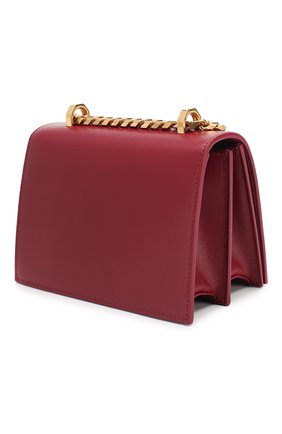 Женская сумка jewelled satchel small ALEXANDER MCQUEEN бордовая цвета, арт. 558541/CM00T купить в ЦУМ | Фото №3 Сумка Jewelled Satchel small Alexander McQueen бордовая цвета | Фото №3
