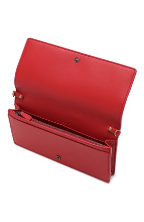 Кожаное портмоне на цепочке Bottega Veneta, красного цвета, арт. 510564/V00AD в ЦУМ | Фото №4 Кожаное портмоне на цепочке Bottega Veneta красного цвета | Фото №4