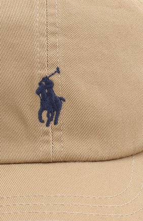 Хлопковая бейсболка Polo Ralph Lauren бежевого цвета, арт. 322552489 в ЦУМ | Фото №3 Хлопковая бейсболка Polo Ralph Lauren бежевого цвета | Фото №3