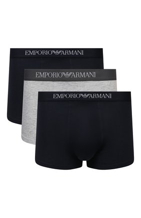 Мужские комплект из трех хлопковых боксеров EMPORIO ARMANI разноцветного цвета по цене 4395 руб., арт. 111610/CC722 | Фото 1 Мужские комплект из трех хлопковых боксеров EMPORIO ARMANI разноцветного цвета, арт. 111610/CC722 | Фото 1