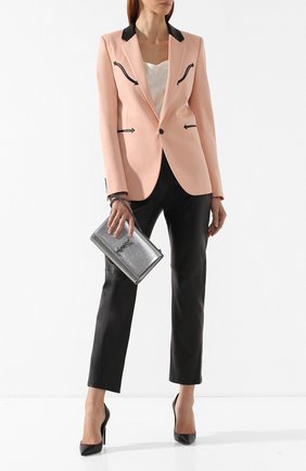 Женская сумка monogram kate medium SAINT LAURENT серебряная цвета, арт. 364021/03X0D купить в ЦУМ | Фото №2 Сумка Monogram Kate medium Saint Laurent серебряная цвета | Фото №2