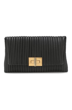 Клатч Natalia Soft Tom Ford, черного цвета, арт. L1147T-CN4 в ЦУМ | Фото №1 Клатч Natalia Soft Tom Ford черного цвета | Фото №1