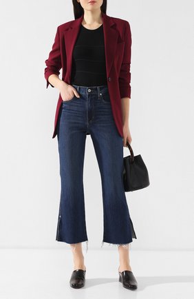 Женские синие джинсы с потертостями Proenza Schouler, арт. WL1919082-DC029 купить в ЦУМ | Фото №2 Джинсы с потертостями Proenza Schouler синие | Фото №2