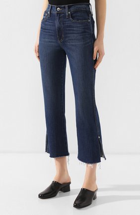 Женские синие джинсы с потертостями Proenza Schouler, арт. WL1919082-DC029 купить в ЦУМ | Фото №3 Джинсы с потертостями Proenza Schouler синие | Фото №3