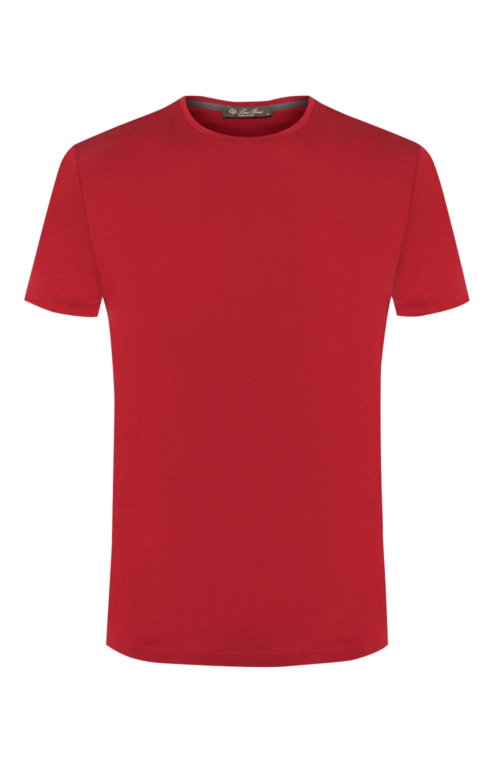 Мужская футболка из шелка и хлопка LORO PIANA красного цвета, арт. FAF6128 | Фото 1 (Материал внешний: Шелк, Хлопок; Big photo: Big photo; Принт: Без принта; Рукава: Короткие; Длина (для топов): Стандартные; Региональные ограничения белый список (Axapta Mercury): RU; Мужское Кросс-КТ: Футболка-одежда; Стили: Кэжуэл)
