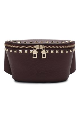 Женская бордовая поясная сумка valentino garavani rockstud Valentino, арт. RW2B0D15/VSL купить в ЦУМ | Фото №1 Поясная сумка Valentino Garavani Rockstud Valentino бордовая | Фото №1