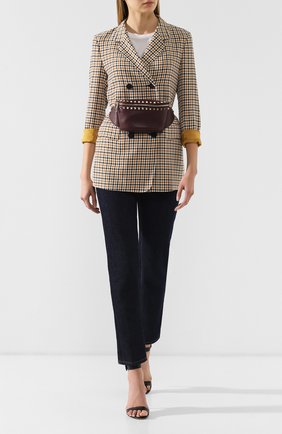 Женская бордовая поясная сумка valentino garavani rockstud Valentino, арт. RW2B0D15/VSL купить в ЦУМ | Фото №2 Поясная сумка Valentino Garavani Rockstud Valentino бордовая | Фото №2