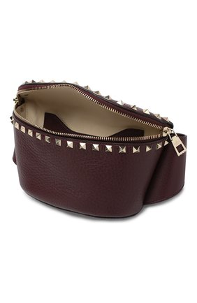 Женская бордовая поясная сумка valentino garavani rockstud Valentino, арт. RW2B0D15/VSL купить в ЦУМ | Фото №4 Поясная сумка Valentino Garavani Rockstud Valentino бордовая | Фото №4