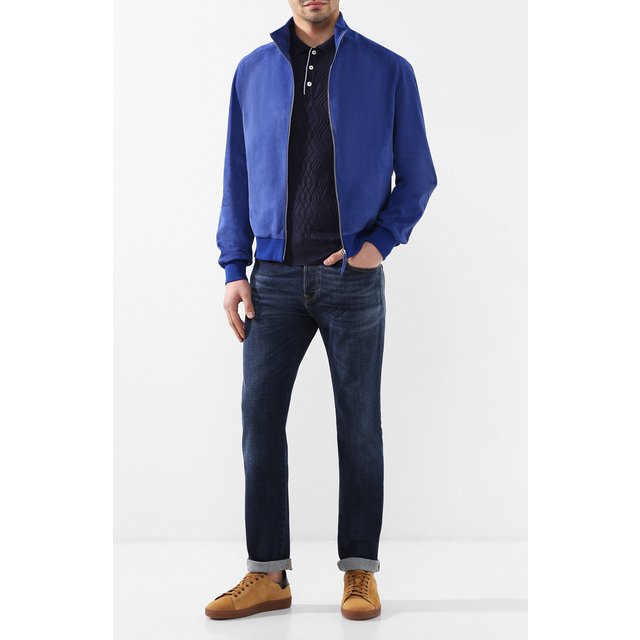 фото Замшевый бомбер andrea campagna