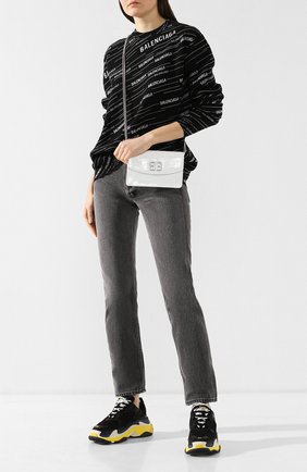 Женская сумка bb BALENCIAGA белая цвета, арт. 561507/0ZX1N купить в ЦУМ | Фото №2 Сумка BB Balenciaga белая цвета | Фото №2