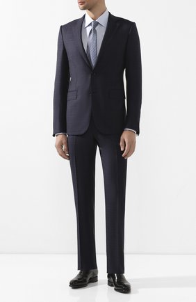 Мужская хлопковая сорочка ERMENEGILDO ZEGNA голубого цвета по цене 23600 руб., арт. 504002/9MS0PA | Фото 2 Мужская хлопковая сорочка ERMENEGILDO ZEGNA голубого цвета, арт. 504002/9MS0PA | Фото 2