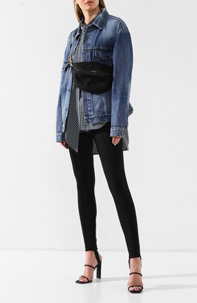 Женская черная поясная сумка souvenir xs Balenciaga, арт. 551550/9P412 купить в ЦУМ | Фото №2 Поясная сумка Souvenir XS Balenciaga черная | Фото №2