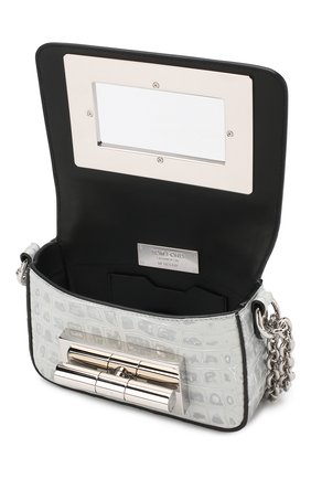 Сумка Natalia small из кожи аллигатора Tom Ford, серебряного цвета, арт. L0825P-A44/AMIS в ЦУМ | Фото №4 Сумка Natalia small из кожи аллигатора Tom Ford серебряного цвета | Фото №4