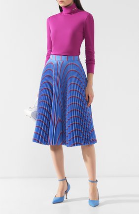 Женская синяя юбка-миди CALVIN KLEIN 205W39NYC, арт. 91WWSB00/P122 купить в ЦУМ | Фото №2 Юбка-миди CALVIN KLEIN 205W39NYC синяя | Фото №2