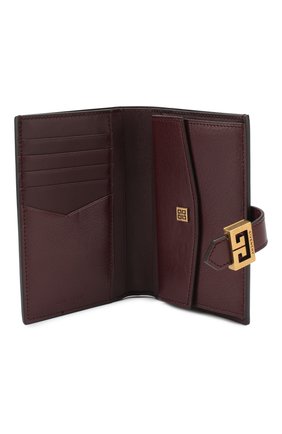Кожаный кошелек GV3 Givenchy, бордового цвета, арт. BB601GB08Z в ЦУМ | Фото №3 Кожаный кошелек GV3 Givenchy бордового цвета | Фото №3