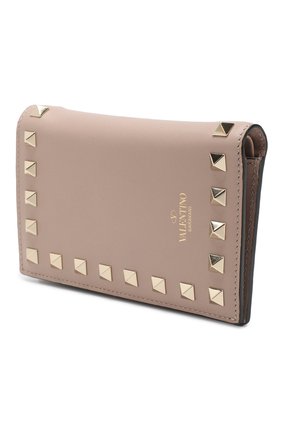 Кожаный кошелек Valentino Garavani Rockstud Valentino, бежевого цвета, арт. RW2P0R14/B0L в ЦУМ | Фото №2 Кожаный кошелек Valentino Garavani Rockstud Valentino бежевого цвета | Фото №2