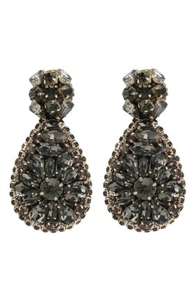 Женские клипсы OSCAR DE LA RENTA черного цвета по цене 39950 руб., арт. R19J146BLD | Фото 1 Женские клипсы OSCAR DE LA RENTA черного цвета, арт. R19J146BLD | Фото 1