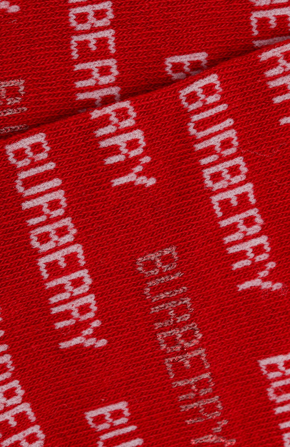 Детские носки с логотипом бренда BURBERRY красного цвета, арт. 4078176 | Фото 2 (Материал: Текстиль, Синтетический материал, Хлопок; Кросс-КТ: Носки; Статус проверки: Проверено, Проверена категория)
