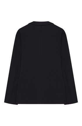 Детский хлопковый однобортный пиджак EMPORIO ARMANI темно-синего цвета по цене 23000 руб., арт. 3G4G81/4JGSZ | Фото 2 Детский хлопковый однобортный пиджак EMPORIO ARMANI темно-синего цвета, арт. 3G4G81/4JGSZ | Фото 2 (Рукава: Длинные; Материал внешний: Хлопок; Статус проверки: Проверено, Проверена категория; Кросс-КТ: пиджак)