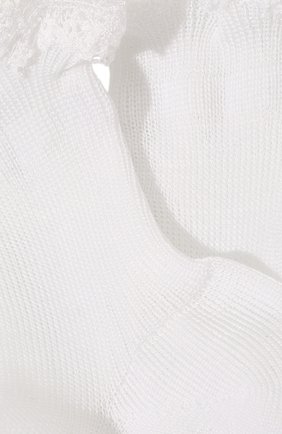 Детские хлопковые носки LA PERLA белого цвета, арт. 43455/1-3 | Фото 2 (Статус проверки: Проверена категория, Проверено; Материал: Хлопок, Текстиль; Региональные ограничения белый список (Axapta Mercury): RU; Кросс-КТ: Носки)