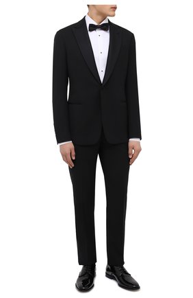 Мужской шерстяной смокинг GIORGIO ARMANI черного цвета по цене 255000 руб., арт. 8WGAS001/T0075 | Фото 1 Мужской шерстяной смокинг GIORGIO ARMANI черного цвета, арт. 8WGAS001/T0075 | Фото 1 (Материал внешний: Шерсть; Рукава: Длинные; Статус проверки: Проверено, Проверена категория; Материал подклада: Вискоза)