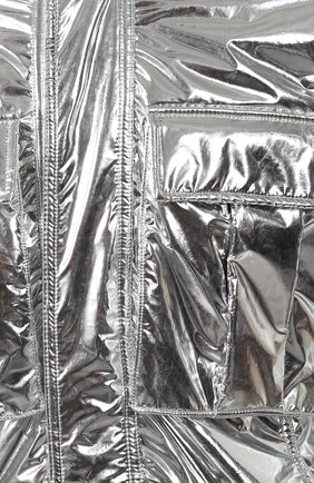 Мужской куртка с капюшоном BALMAIN серебряного цвета, арт. RH18243/X001 | Фото 5 (Кросс-КТ: Куртка; Рукава: Длинные; Принт: Без принта; Материал внешний: Синтетический материал; Мужское Кросс-КТ: Верхняя одежда; Длина (верхняя одежда): Короткие; Статус проверки: Проверена категория)