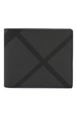 Мужской портмоне BURBERRY темно-серого цвета, арт. 8006061 | Фото 1 (Материал: Текстиль, Пластик, Синтетический материал)