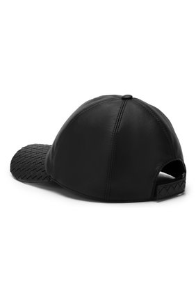 Мужской кожаная бейсболка BOTTEGA VENETA черного цвета по цене 52150 руб., арт. 521538/4V518 | Фото 2 Мужской кожаная бейсболка BOTTEGA VENETA черного цвета, арт. 521538/4V518 | Фото 2