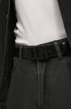 Мужской кожаный ремень DSQUARED2 черного цвета по цене 26300 руб., арт. BEM0099 12900001 | Фото 2 Мужской кожаный ремень DSQUARED2 черного цвета, арт. BEM0099 12900001 | Фото 2