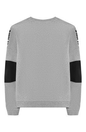 Детский хлопковый свитшот PHILIPP PLEIN серого цвета по цене 16200 руб., арт. S19C BJ00090 PJ0002N/4-10 | Фото 2 Детский хлопковый свитшот PHILIPP PLEIN серого цвета, арт. S19C BJ00090 PJ0002N/4-10 | Фото 2
