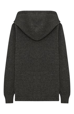Детский кашемировый кардиган с капюшоном GIORGETTI CASHMERE темно-серого цвета по цене 17800 руб., арт. MB1364/2A-6A | Фото 2 Детский кашемировый кардиган с капюшоном GIORGETTI CASHMERE темно-серого цвета, арт. MB1364/2A-6A | Фото 2