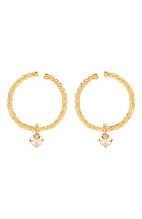 Женские золотые серьги с отделкой из кристаллов swarovski Oscar de la Renta, арт. R19J106CGS купить в ЦУМ | Фото №1 Серьги с отделкой из кристаллов Swarovski Oscar de la Renta золотые | Фото №1