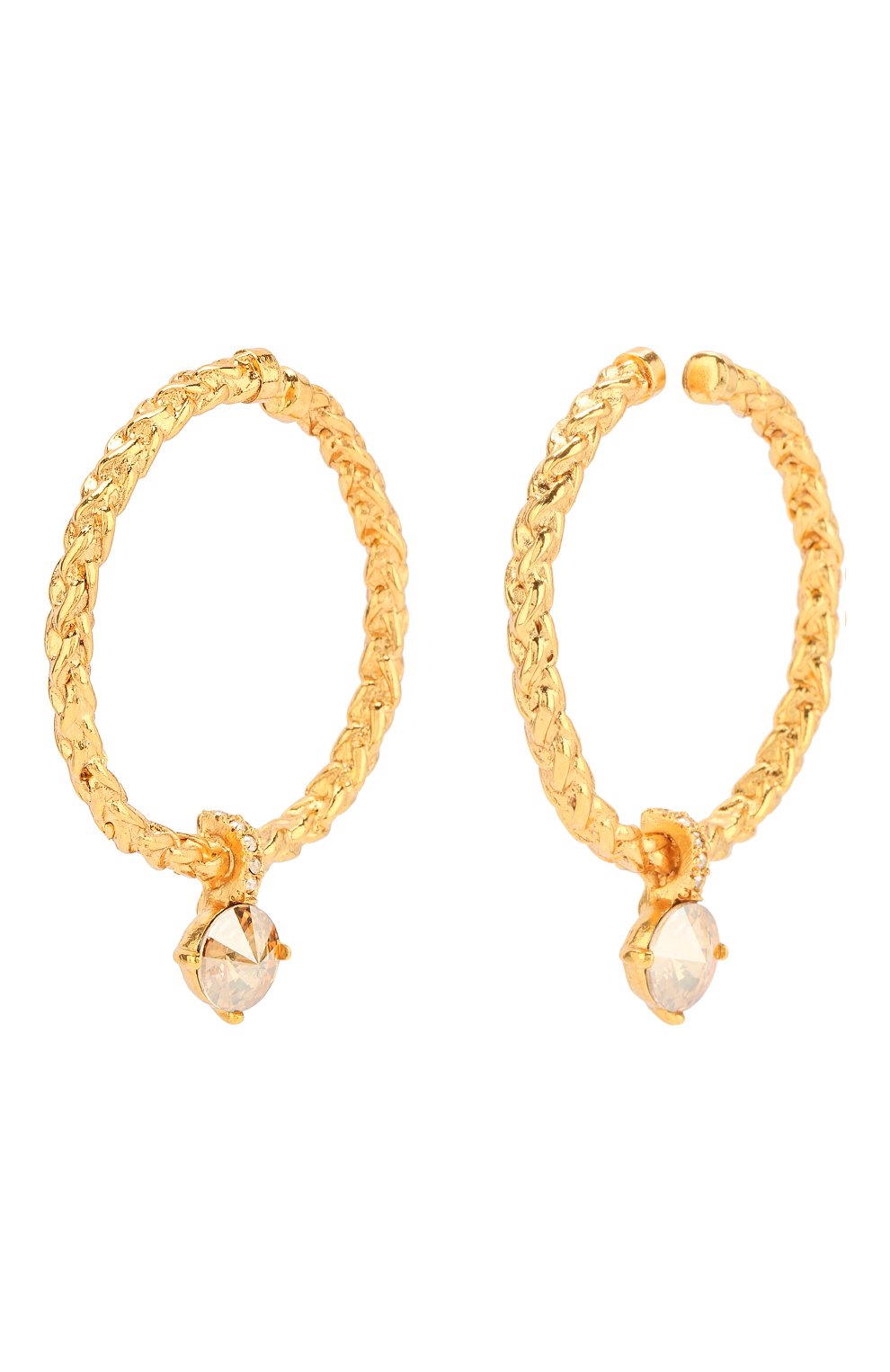 Женские золотые серьги с отделкой из кристаллов swarovski Oscar de la Renta, арт. R19J106CGS купить в ЦУМ | Фото №3 Серьги с отделкой из кристаллов Swarovski Oscar de la Renta золотые | Фото №3