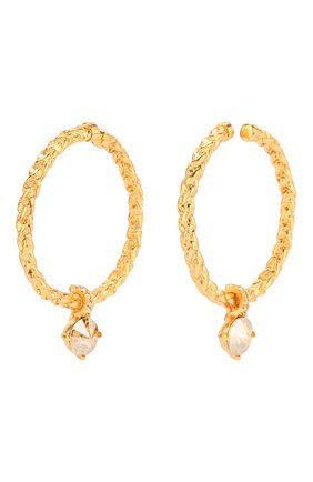 Женские золотые серьги с отделкой из кристаллов swarovski Oscar de la Renta, арт. R19J106CGS купить в ЦУМ | Фото №3 Серьги с отделкой из кристаллов Swarovski Oscar de la Renta золотые | Фото №3