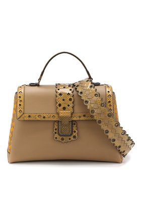Женская сумка piazza medium BOTTEGA VENETA бежевая цвета, арт. 543205/V0EK4 купить в ЦУМ | Фото №6 Сумка Piazza medium Bottega Veneta бежевая цвета | Фото №6