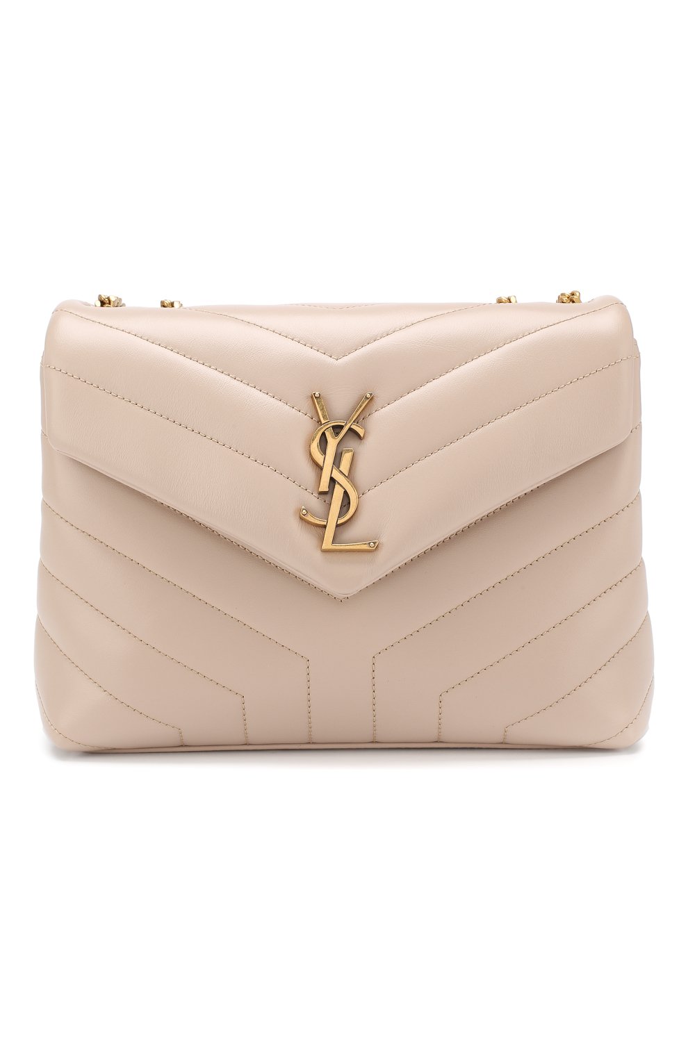 Сумка Monogram LouLou small Saint Laurent кремовая цвета | Фото №1
