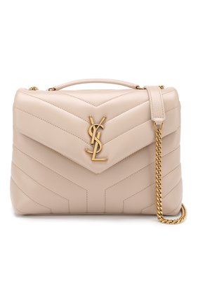 Женская сумка monogram loulou small SAINT LAURENT кремовая цвета, арт. 494699/DV727 купить в ЦУМ | Фото №5 Сумка Monogram LouLou small Saint Laurent кремовая цвета | Фото №5