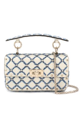Женская сумка valentino garavani rockstud spike small VALENTINO кремовая цвета, арт. RW2B0123/TYU купить в ЦУМ | Фото №6 Сумка Valentino Garavani Rockstud Spike small Valentino кремовая цвета | Фото №6