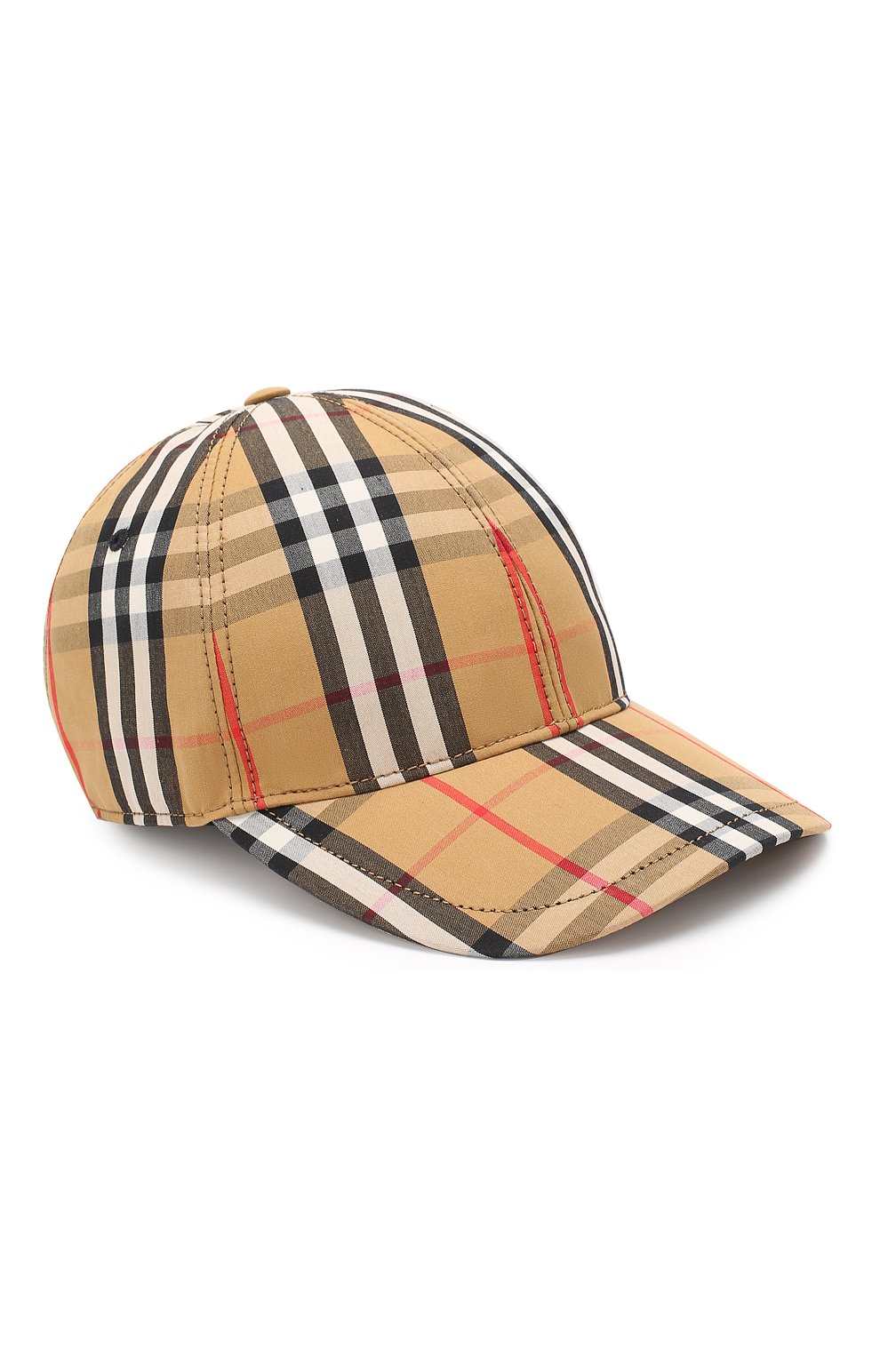 Женская хлопковая бейсболка BURBERRY бежевого цвета, арт. 8006119 | Фото 1