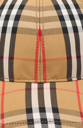 Женская хлопковая бейсболка BURBERRY бежевого цвета по цене 21200 руб., арт. 8006119 | Фото 3 Женская хлопковая бейсболка BURBERRY бежевого цвета, арт. 8006119 | Фото 3