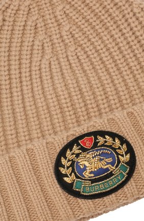 Шапка из смеси шерсти и кашемира Burberry, бежевого цвета, арт. 8007194 в ЦУМ | Фото №3 Шапка из смеси шерсти и кашемира Burberry бежевого цвета | Фото №3