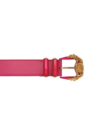 Женский фуксия кожаный ремень с пряжкой barocco Versace, арт. DCDG713/DV6T купить в ЦУМ | Фото №3 Кожаный ремень с пряжкой Barocco Versace фуксия | Фото №3