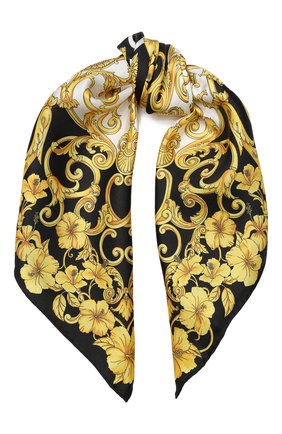 Женский разноцветный шелковый платок Versace, арт. IF07001/IT03067 купить в ЦУМ | Фото №1 Шелковый платок Versace разноцветный | Фото №1