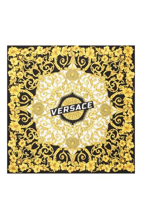 Женский разноцветный шелковый платок Versace, арт. IF07001/IT03067 купить в ЦУМ | Фото №3 Шелковый платок Versace разноцветный | Фото №3