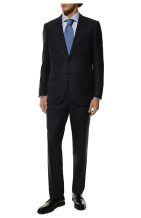 Мужская хлопковая сорочка CORNELIANI голубого цвета по цене 22900 руб., арт. 83P150-9111211/00 | Фото 2 Мужская хлопковая сорочка CORNELIANI голубого цвета, арт. 83P150-9111211/00 | Фото 2 (Рукава: Длинные; Длина (для топов): Стандартные; Статус проверки: Проверена категория; Материал внешний: Хлопок; Случай: Формальный; Рубашки М: Под запонки; Принт: Однотонные; Манжеты: Под запонки; Воротник: Акула)